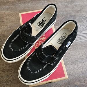 Vans Women's Black Suede Slip-On Shoes